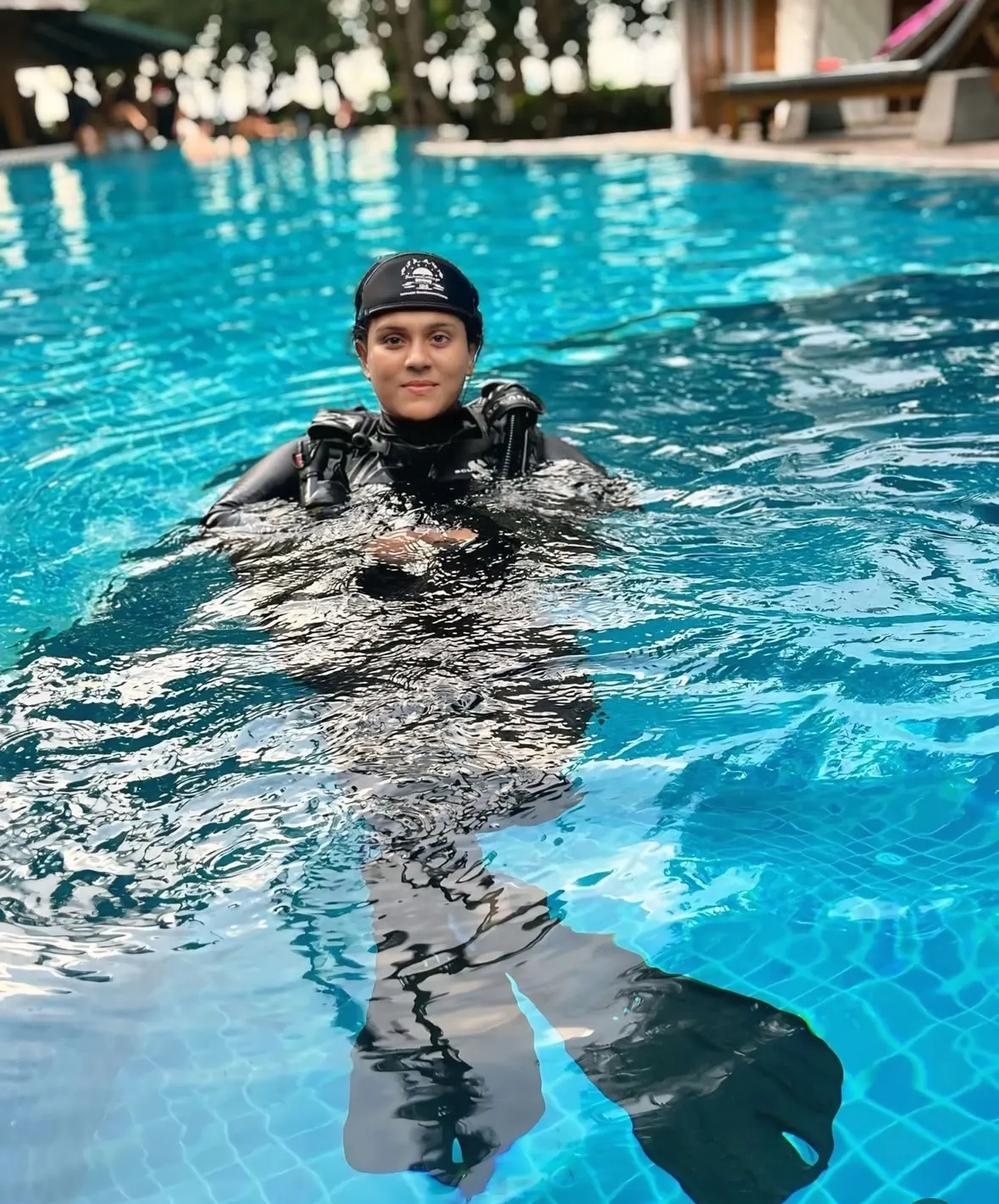 Jamna Bader - First Lady diver in Lakshadweep