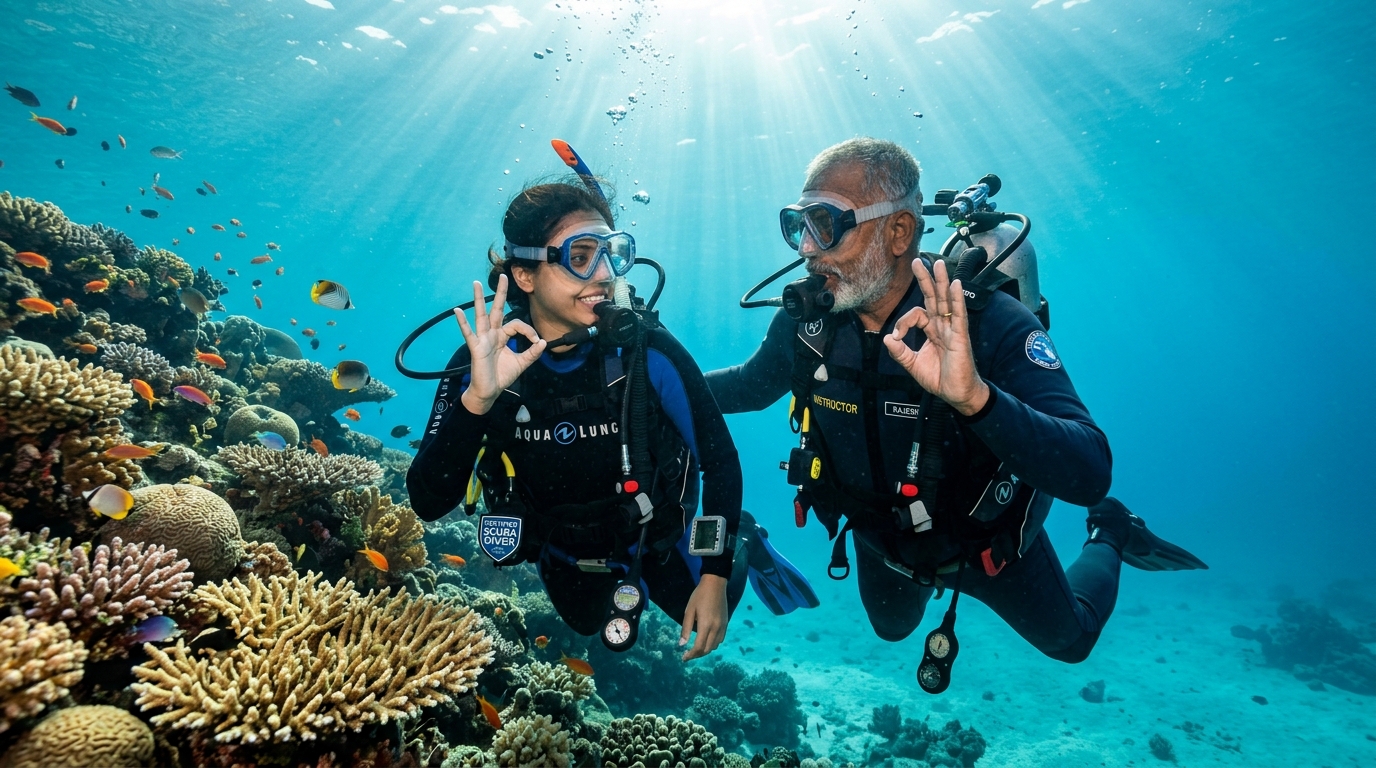 Certified Scuba Divers in Lakshadweep